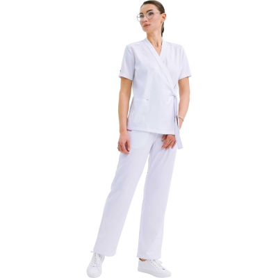 Костюм (блузка/брюки) женский TRUD RS72616, белый, XL (48-50)