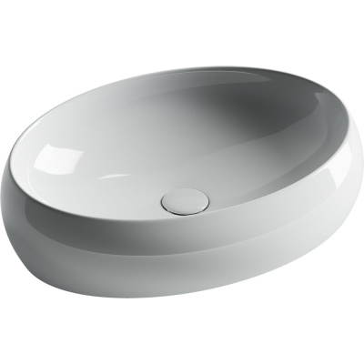 Умывальник-чаша накладная Ceramicanova Element овальная, 560х390х150 мм