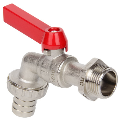 Кран шаровой поливочный с латунным штуцером TEBO НАР 3/4" T-КШ.П.555.34.КР.CN