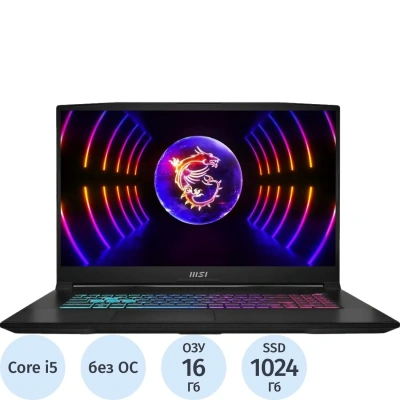Ноутбук MSI B13UCR-1612XRU(9S7-17L541-1612)i5-13420H/16Gb/1Tb/RTX/17.3/NoOS