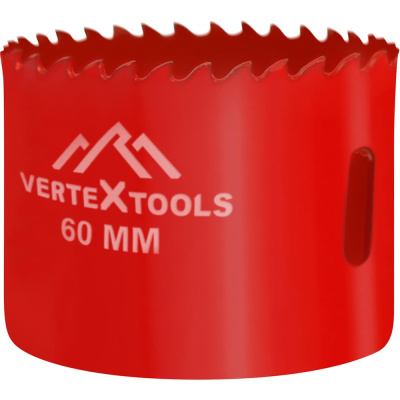 Коронка биметаллическая по металлу 60 мм vertextools