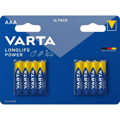 Батарейки Varta Longlife Power LR03/AAA BL16