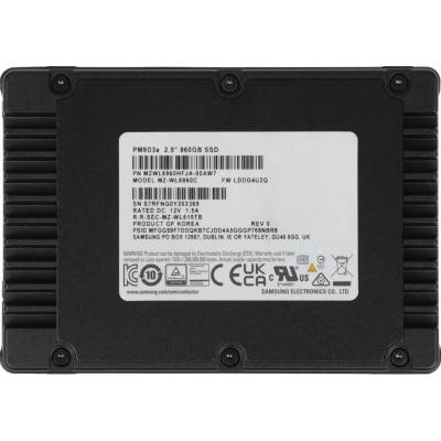 Жесткий диск SAMSUNG 960Gb PM9D3a 2.5 PCIe 5.0x4, NVMe(MZWL6960HFJA-00AW7)