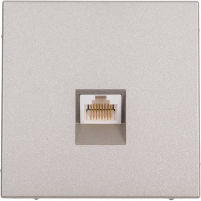 Розетка компьютерная Systeme Electric ArtGallery, RJ45, 5е, механизм, Шампань