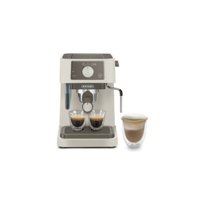 Кофеварка рожкового типа DeLonghi EC235.CR готовит эспрессо и капучино (в ручном режиме), для чего