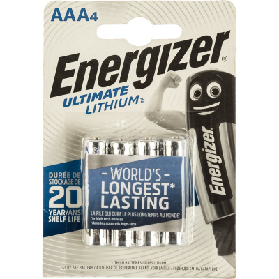 Батарейка Energizer Ultimate Lithium E92/AAA 4 шт/бл