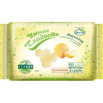 Мармелад Умные сладости Di&Di желейно-формовой со вкусом дыни,стевия,200г