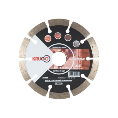 Диск алмазный сегмент 125x2.0x22.23x10 мм KRUGO RSA05A