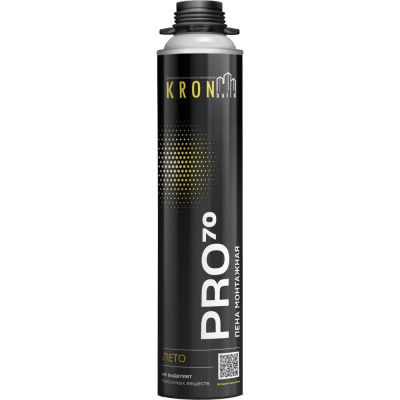 Пена монтажная KRONbuild Pro 70 - это надежный и качественный инструмент для работы в условиях низких температур