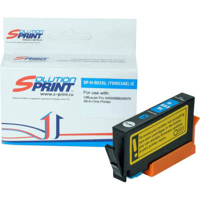 Картридж Solution print Solutionprint SP 903XL (T6M03AE) для HP, голубой