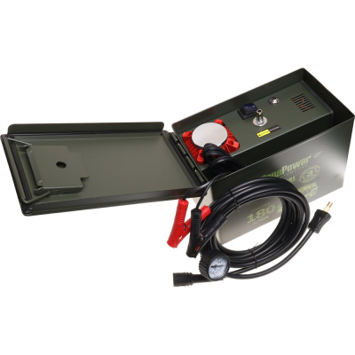 Компрессор PROFESSIONAL поршневой, 150 PSI, шланг 6 м, дефлятор, 12V Megapower