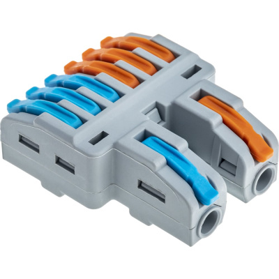 Разветвительные монтажные клеммы duwi CMK-526 PRO, 2х6, 0.08-4мм2
