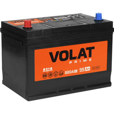 Аккумуляторная батарея VOLAT Prime Asia 95Ah L+ (нижний борт) VPA951