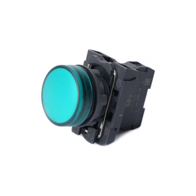 Лампа светосигнальная Systeme Electric SB5 d22мм 230-240В AC зеленый, в сборе SE SB5AVM3