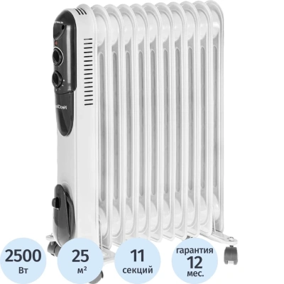Радиатор Neoclima NC 9311 масляный 11 секций, 2,5 кВт