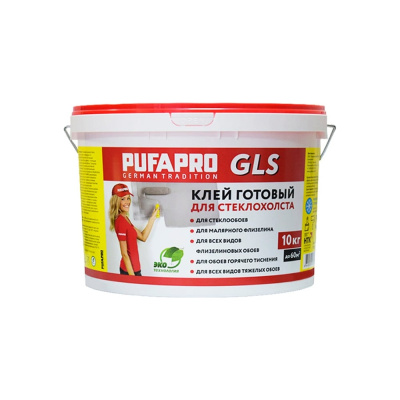 Готовый клей для стеклообоев PUFAPRO GLS 10 кг М
