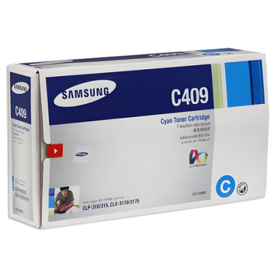 Картридж лазерный SAMSUNG (CLT-C409S) CLP-310/315 и другие, оригинальный, голубой, ресурс 1000 стр.