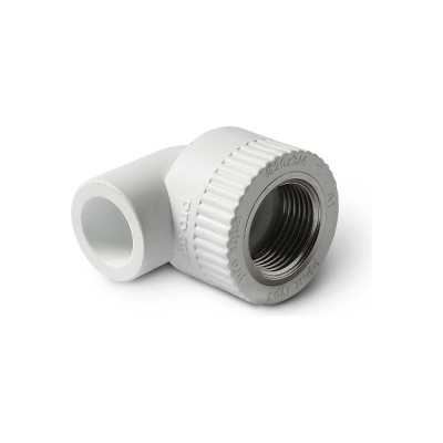 Комбинированный угольник PRO AQUA PP-R ВР белый, 20 мм, 3/4"