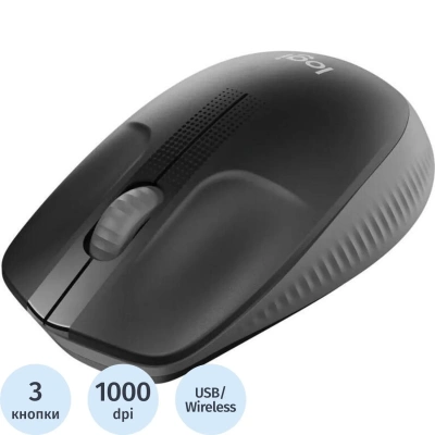 Мышь компьютерная Logitech WRL M190 BLACK 910-005923/910-005905