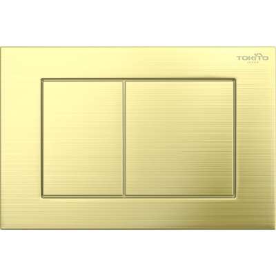 Кнопка смыва для инсталляции Tokito TATSUMAKI SQUARE GOLDEN BRASS, брошированное золото TOK-TATSUMAKI-SQ-GB