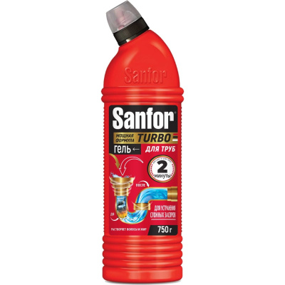 Гель для труб SANFOR TURBO 750 г