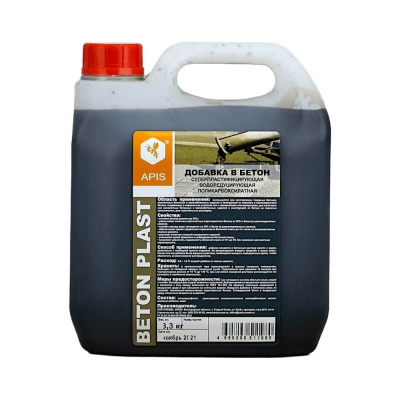 Добавка в бетонные растворы APIS BETON PLAST (канистра; 3,3 кг)