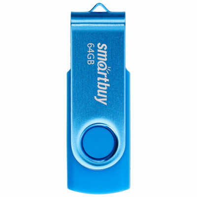 Память Smart Buy "Twist" 64GB, USB 2.0 Flash Drive, синий