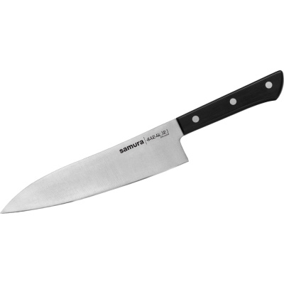 Кухонный нож Samura "HARAKIRI" Гранд Сантоку 197 мм, коррозионно-стойкая сталь, ABS пластик