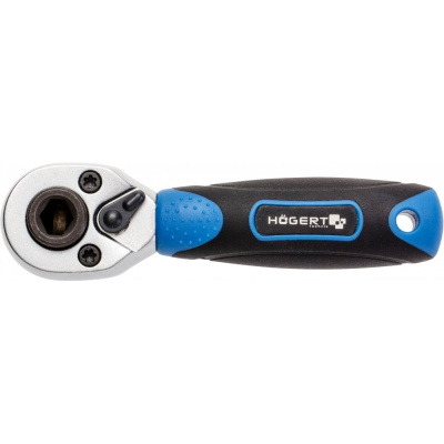 Трещотка HOEGERT TECHNIK 1/4" для насадок и бит - Компактный и эффективный инструмент для точных работТрещотка HOEGERT