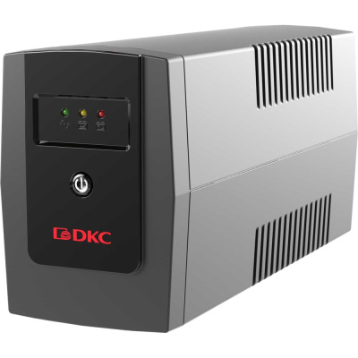 Линейно-интерактивный источник бесперебойного питания DKC серии Info, 600 ВА/360 Вт, 1/1, 2xSchuko, 1x7Aч