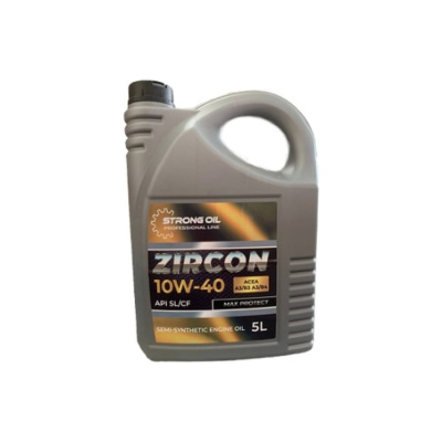 Масло STRONG OIL ZIRCON ENGINE 10W-40 п/синтетика, канистра 5л, API SL/CF A3/B3 A3/B4
