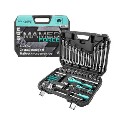 Набор инструментов profi 89пр. 1/4",1/2"(6гр)(4-32мм) MAMEDFORCE