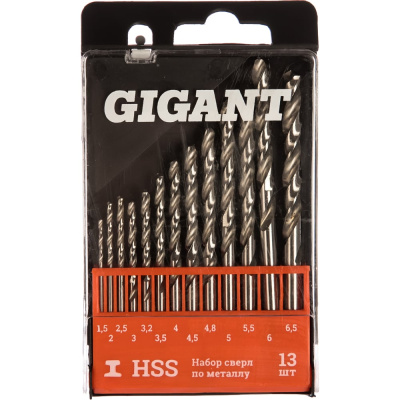 Упаковка сверл HSS Gigant