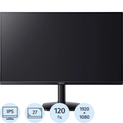 Монитор Acer (UM.HX2CD.G02)27/FHD/IPS/120Hz/250cd/1ms/HDMI/VGA