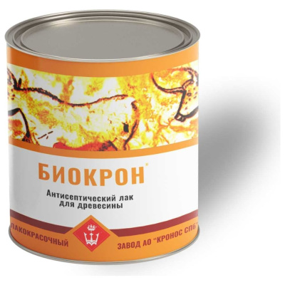 Антисептический лак для древесины БИОКРОН орех банка 0,8 кг
