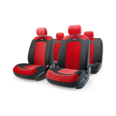Авточехлы AUTOPROFI EXTREME XTR-803 BK/RD надежно защищают сиденья авто от загрязнений и повреждений