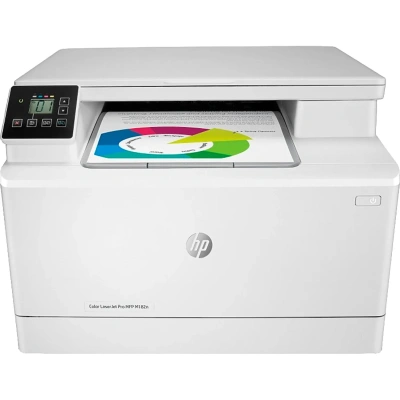 МФУ лазерное ЦВЕТНОЕ HP Color LaserJet M182n "3 в 1", А4, 16 стр./мин., 30000 стр./месяц, сетевая карта, 7KW54A