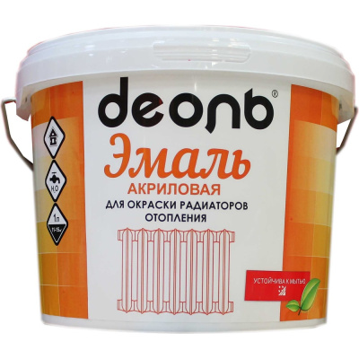 Акриловая эмаль для радиаторов отопления Деоль DEAR27