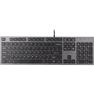Клавиатура A4 KV-300H серый/черный USB slim