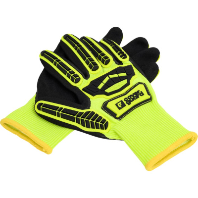 Противоударные антипорезные перчатки COVERGUARD EUROCUT IMPACT 100 желтые, 10 1CHIC60