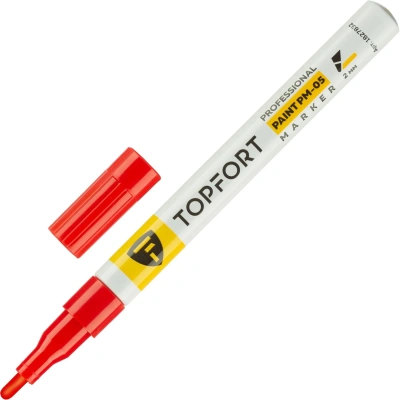Маркер лаковый Topfort Paint 2 мм красный