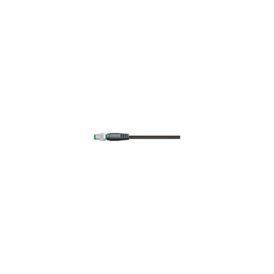 Соединитель кабельный VELLEDQ M12P-M05T-2.0PVC/BK Вилка прямая, Латунь никелированная 5-PIN IP67 60 AC/DC 08-00025148