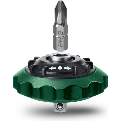 Суперкомпактная реверсивная трещотка для бит и головок KRAFTOOL Space Ratchet