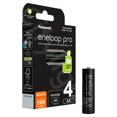 Аккумуляторы Panasonic eneloop pro BK-3HCDE/4BE