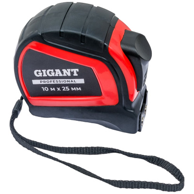 Рулетка Gigant Professional с автостопом 10м 25мм GPGW-05 пригодится в хозяйстве и на строительной площадке
