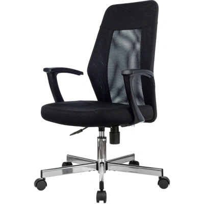 Кресло VB_EChair 225 DSL черный сетка/ткань хром