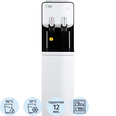 Кулер напольный ECOTRONIC M40-LCE white-black со шкафчиком