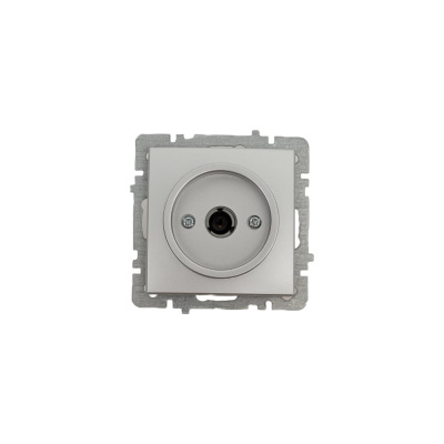 Механизм розетки NILSON 1СП тв конечный серебро Touran/Alegra metallic
