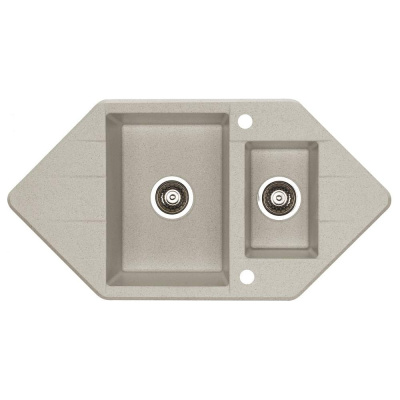 Мойка ALVEUS CUBO 80 A22 TERRA 952x500 1+1/2 в комп.с сифоном