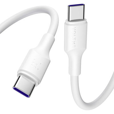 Кабель VOLTME USB2.0 Powerlink EDC CTC 5A, 100W USB-С - USB-C 1.2M Белый C2279